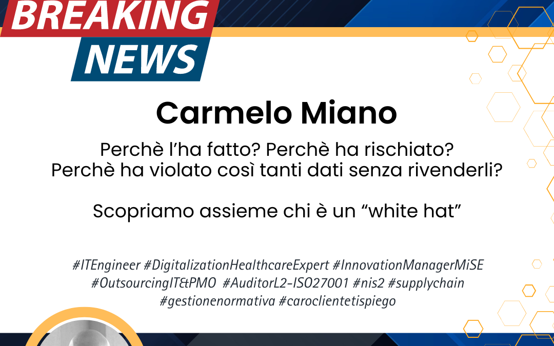 Caro Cliente perchè Miano l’ha fatto?