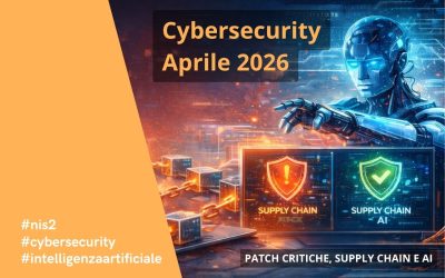 Cybersecurity aprile 2026: patch critiche, supply chain e AI